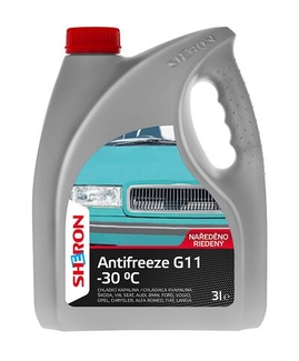 Kvapalina do chladiča G11 SHERON Antifreeze zeleno-modrá -30°C, 3L 