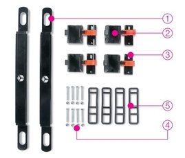 MODULA Ski Carrier držiak lyží do boxu, sada pre 4 páry lyží