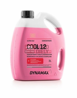 Kvapalina do chladiča G12 DYNAMAX COOL 12 ružová koncentrát 3L 